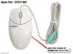 PS/2 two-button scrolling mouse (Quartz) Part 237217-002  , 237217-004