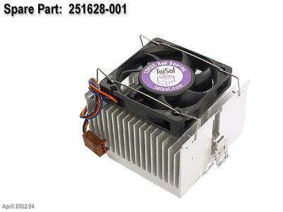 Heat sink with fan – For Celeron and Pentium III processors from 866MHz to 1.0GHz – For chassis type 1