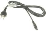 Power cord (Black) – 3-wire, 3.0m (10ft) long – Has straight (F) C5 receptacle (Israel)