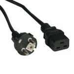 Power cord (Black) – Three wire (3-wire) conductor, 1.9m (6.2ft) long (Opt. 909) Part 505912-001  , 8121-0840