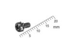 Screw, 2.5x3 mm, Pan, Black, Pkg. of 22